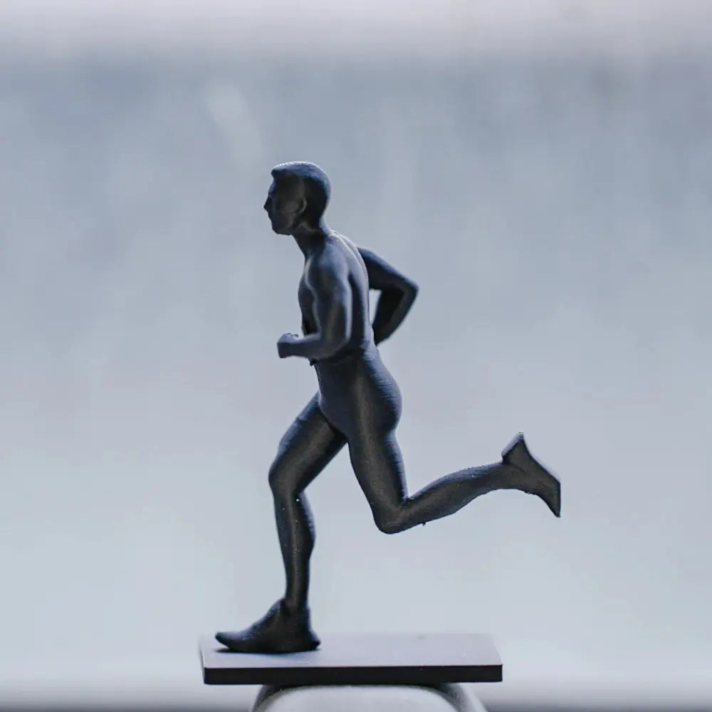 Estátua Corredor Maratona Atleta Escultura Decorativa