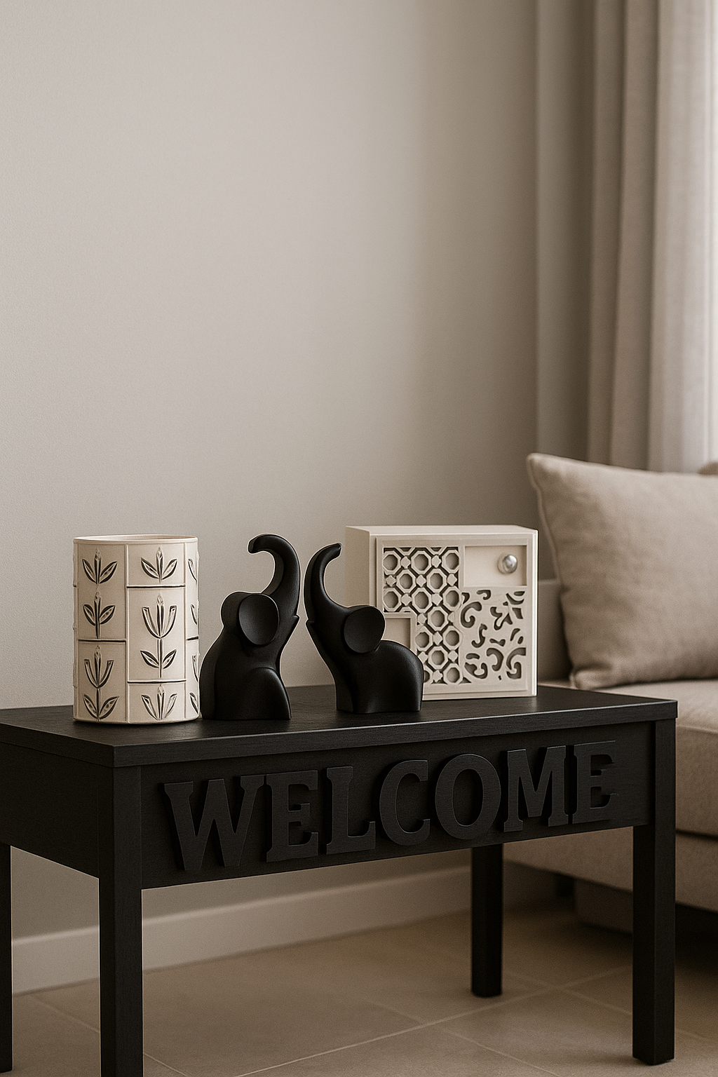 Elefantes Harmoniosos para Decoração