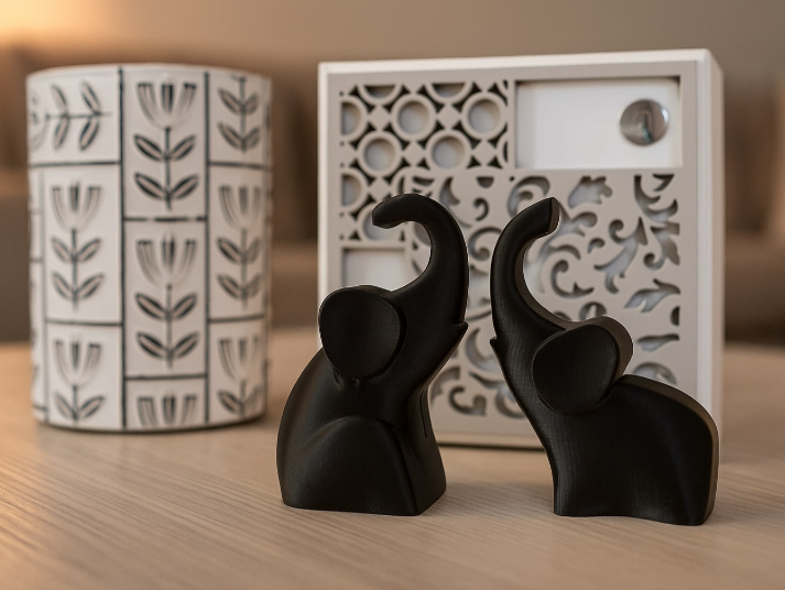 Elefantes Harmoniosos para Decoração