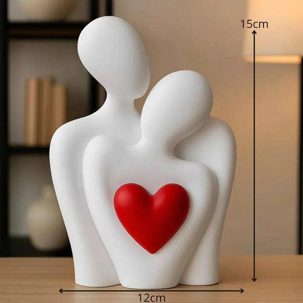 Estátua Moderna De Casal Apaixonado