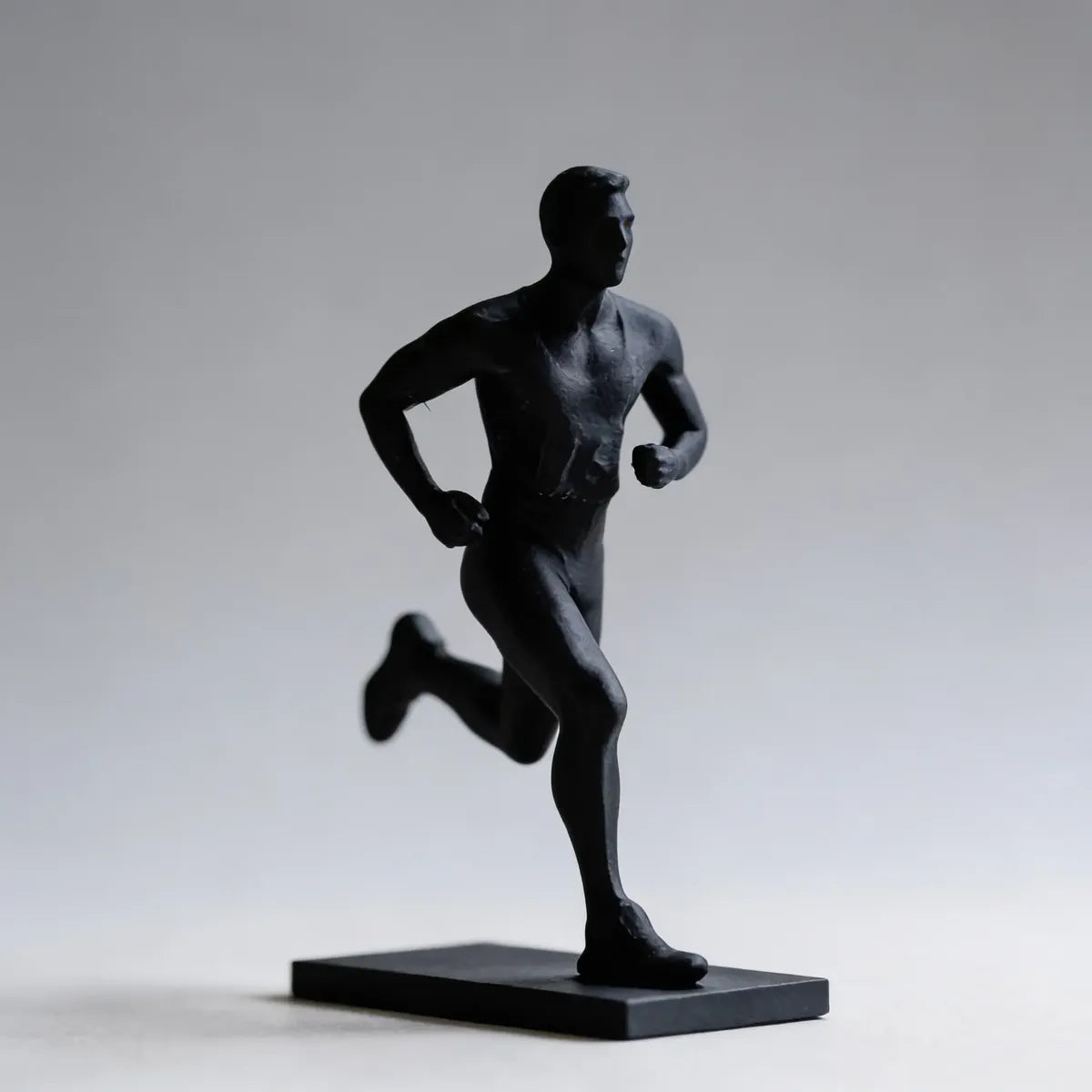 Estátua Corredor Maratona Atleta Escultura Decorativa