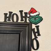 Decoração Para Porta Ou Parede - Grinch Hoho