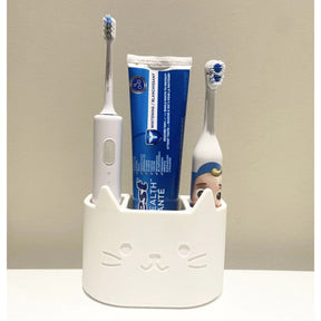 Suporte De Escova De Dentes Gatinho Fofo Minimalista