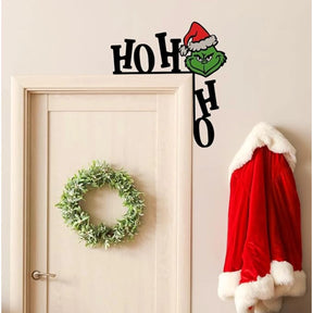 Decoração Para Porta Ou Parede - Grinch Hoho