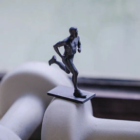 Estátua Corredor Maratona Atleta Escultura Decorativa