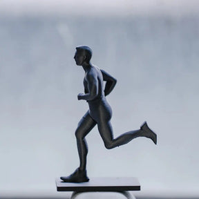 Estátua Corredor Maratona Atleta Escultura Decorativa
