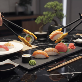 Palitos Japonês para Sushi e Lanches Conforto nas Mãos