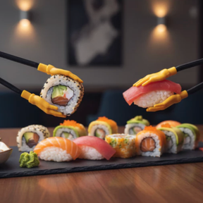 Palitos Japonês para Sushi e Lanches Conforto nas Mãos