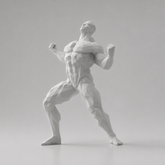 Estátua Decorativa Corpo Masculino Geométrica Moderna
