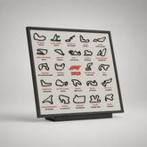 Quadro Decorativo F1 Calendário 2026 Completo
