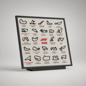 Quadro Decorativo F1 Calendário 2026 Completo