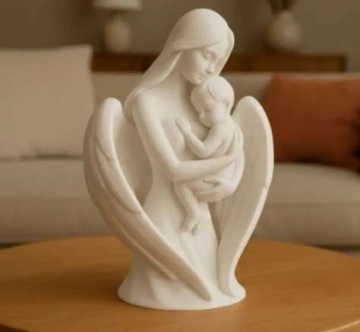 Escultura Laço Eterno Asas Uma Mãe E Filho