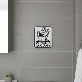 Placa Decorativa Para Banheiro Star Wars Use The Force