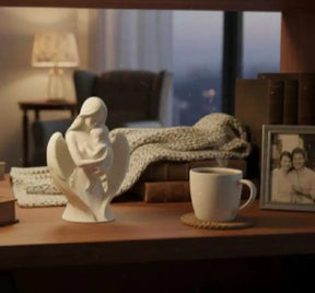 Escultura Laço Eterno Asas Uma Mãe E Filho
