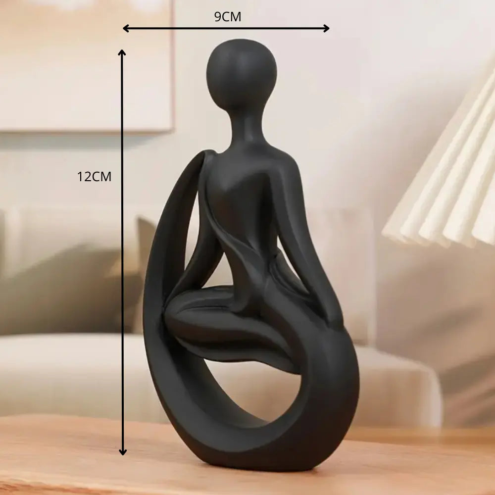 Escultura Minimalista Yoga Para Decoração