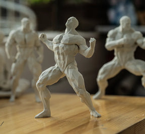 Estátua Decorativa Corpo Masculino Geométrica Moderna