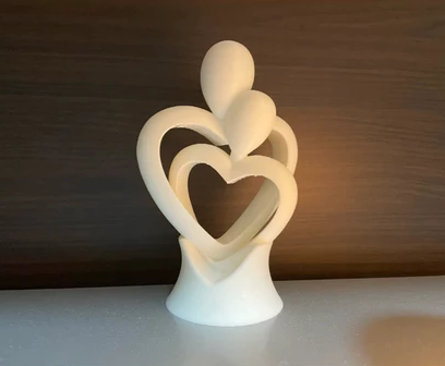 Estatua Love coração duas pessoas